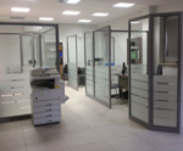 Aluminium partition walls